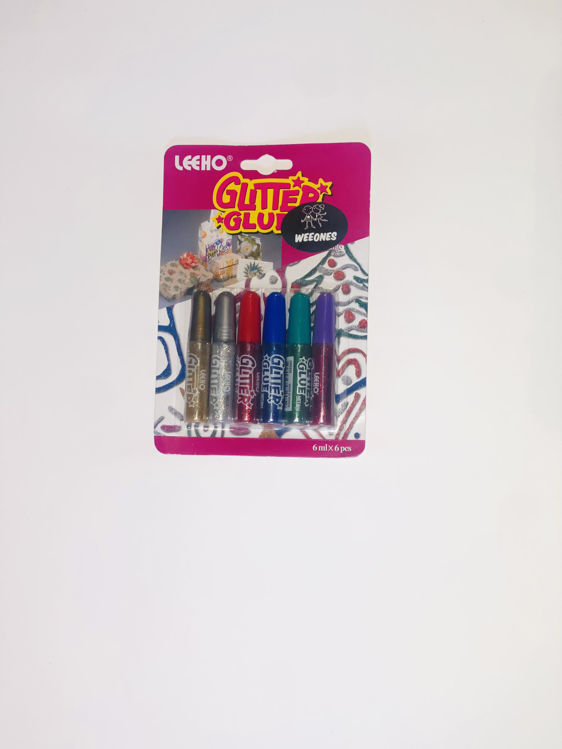 Picture of 0708 LEEHO GLITTER GLUE NON-TOXIC 6ML SET OF 6